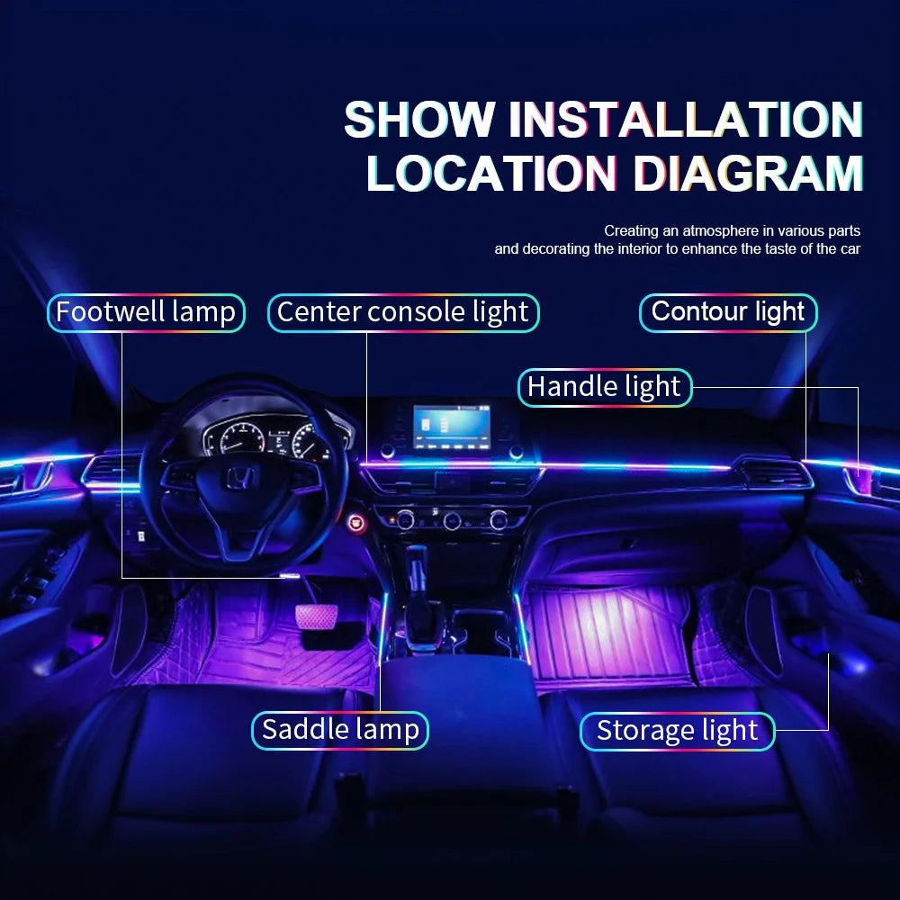 Velocity Aura Smart Ambient Interior Lighting Kit
