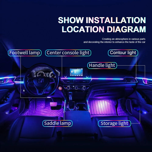 Velocity Aura Smart Ambient Interior Lighting Kit