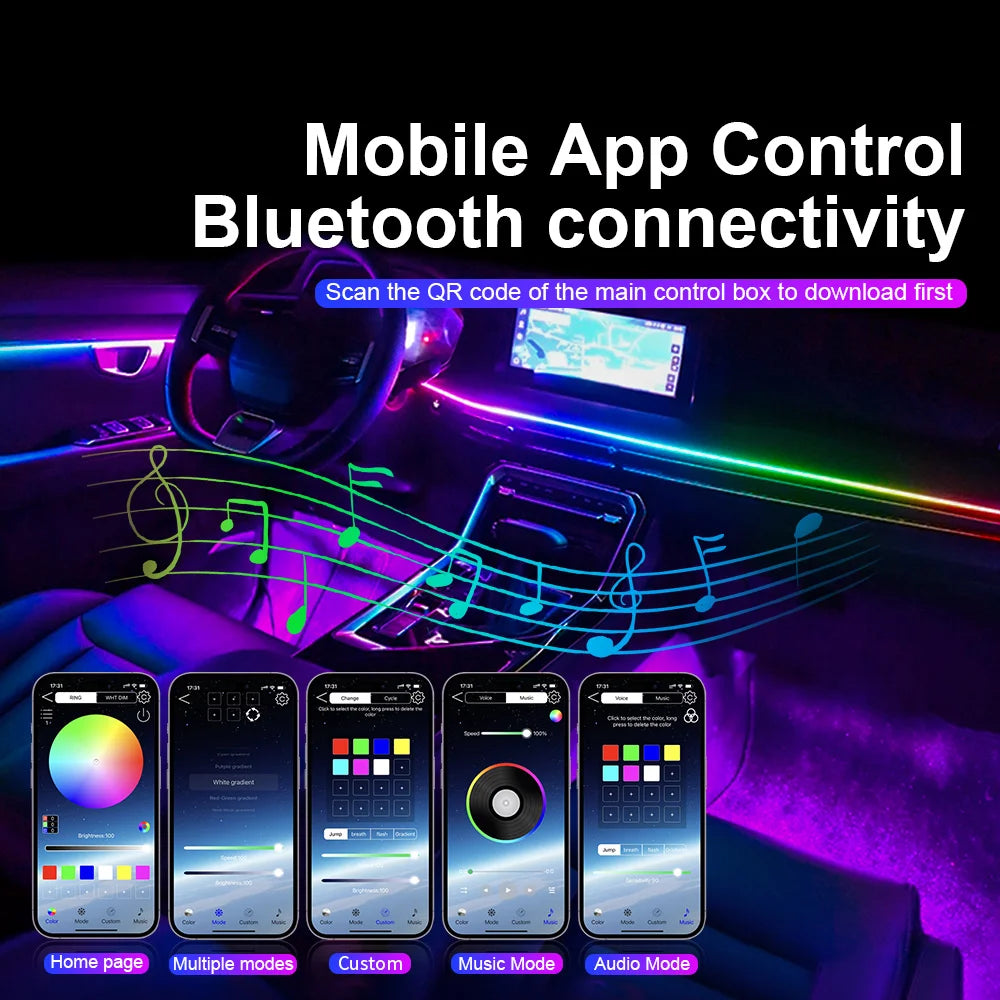 Velocity Aura Smart Ambient Interior Lighting Kit