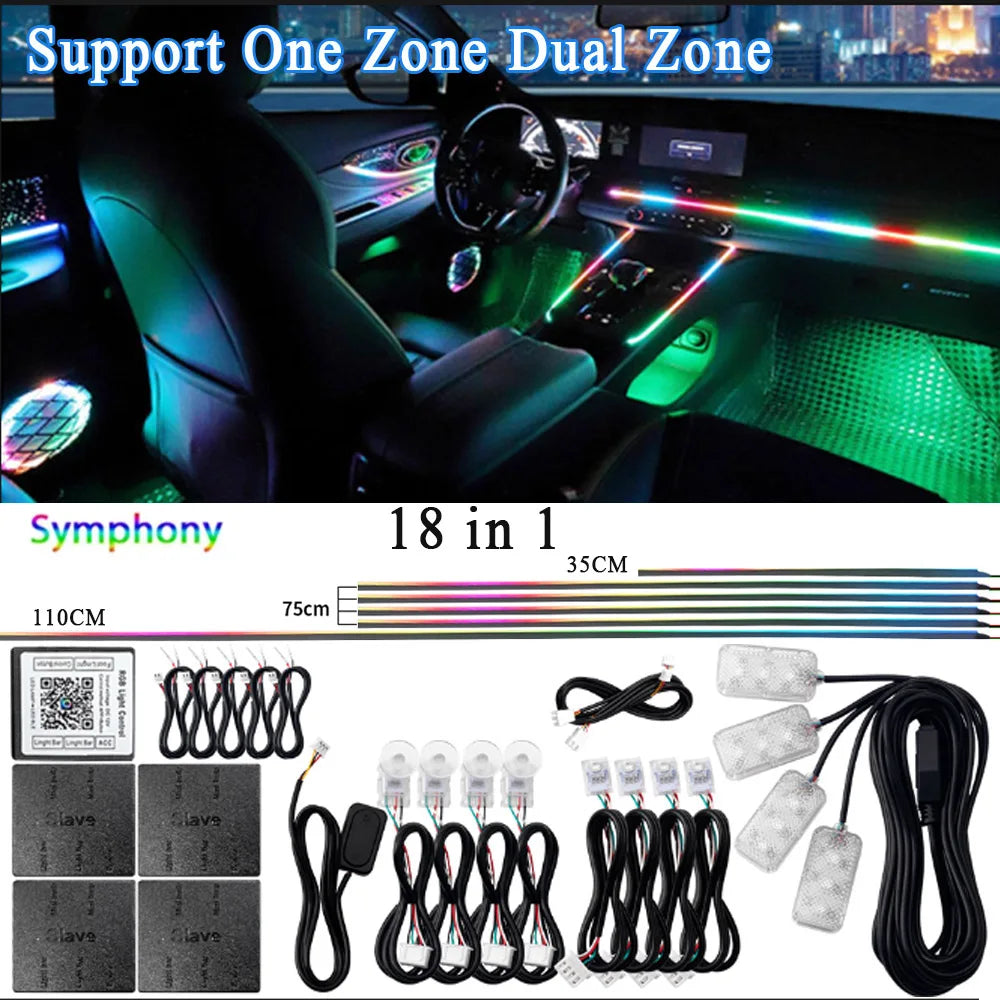 Velocity Aura Smart Ambient Interior Lighting Kit