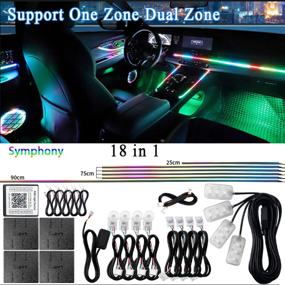 Velocity Aura Smart Ambient Interior Lighting Kit
