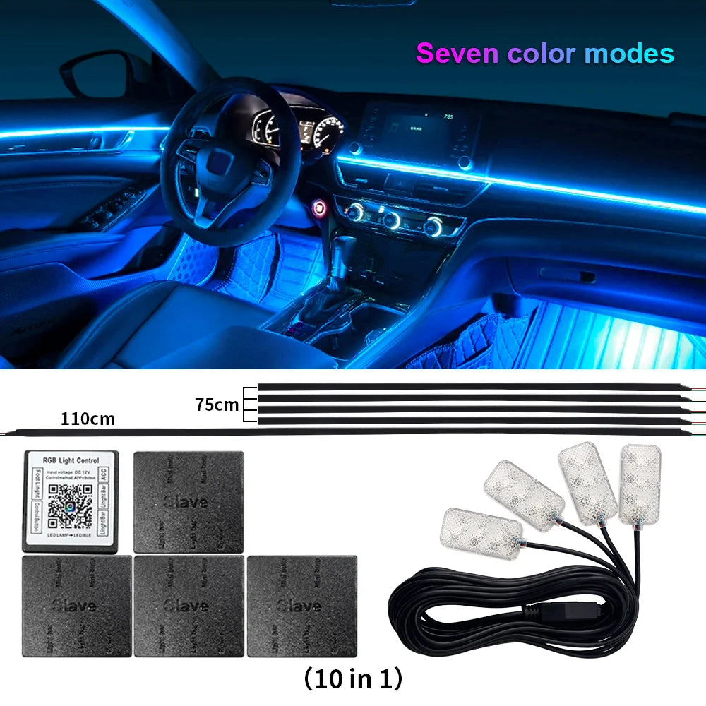Velocity Aura Smart Ambient Interior Lighting Kit