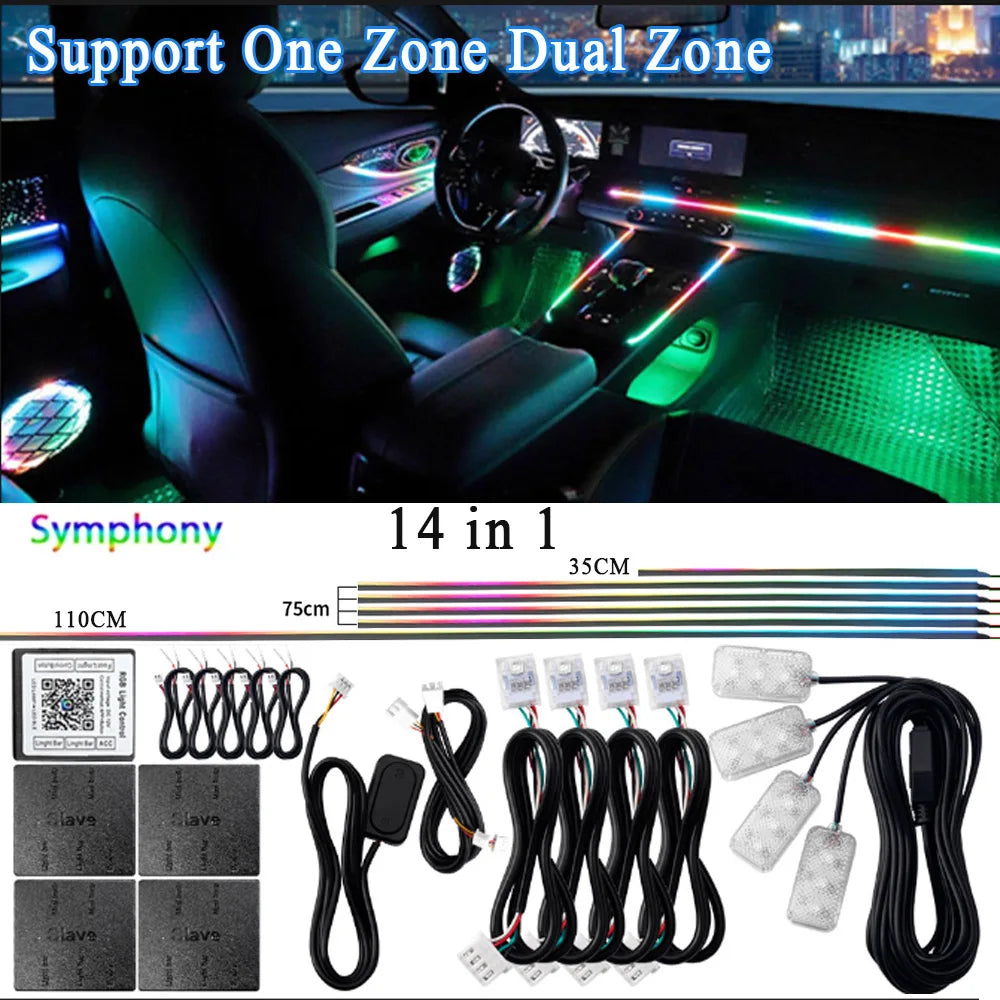 Velocity Aura Smart Ambient Interior Lighting Kit
